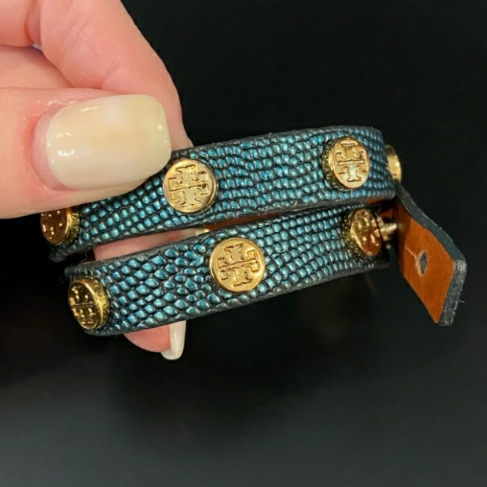 Tory Burch Metallic Leather Cuff Stunning!!